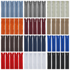 Nylon Zips No3 Closed Ended 6"- 24" Multi-colours  5 per pack Cushions Clothing+