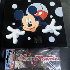 Mickey Mouse Scrapbook Album  Scrapbook Title Sticker Lot Disney Vintage