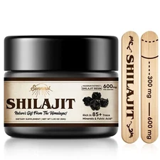 Organic Shilajit Resin with 85+ Trace Minerals for Energy & Immune Support