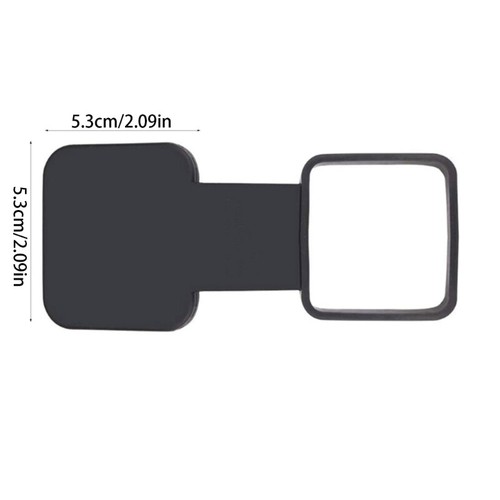 1.25 Car Rear Bumper Hitch Cover Square Traction Cover Bumper Tow Eye Hook Cover - Picture 8 of 8