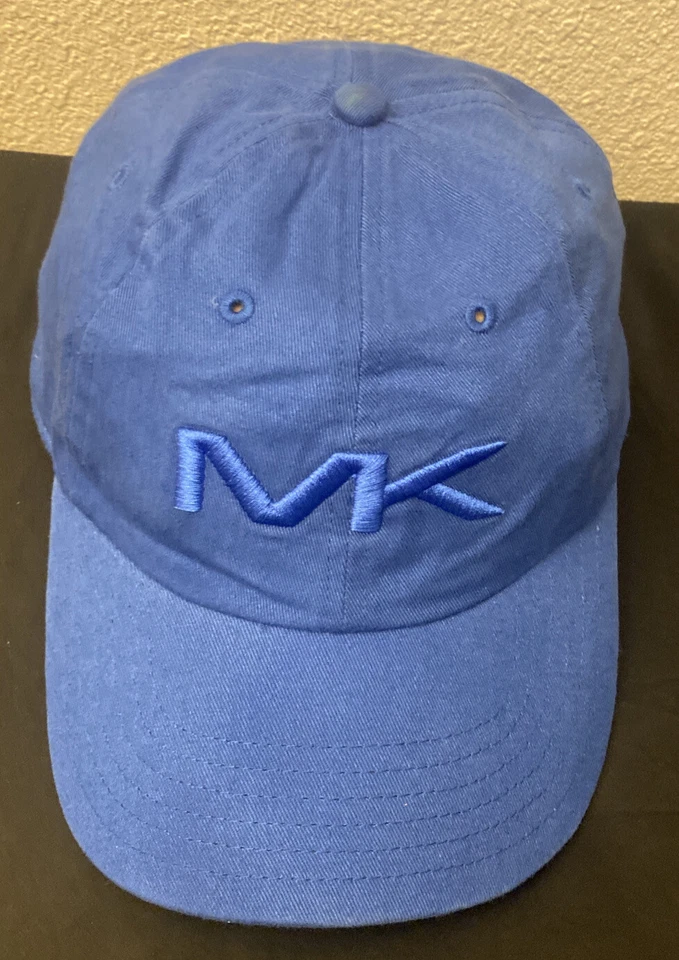 Michael Kors Blue Embroidered Logo Speed MK Baseball Hat - Image 3 of 4