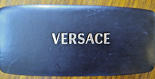 Versace Black Gold Leather Sunglasses Clam Shell Hard CASE ONLY