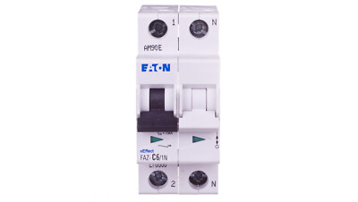 EATON Leitungsschutzschalter 1+N C 6A 15kA AC FAZ C6/1N 278668