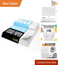 White Tissue Paper Bulk 960 Sheets 15x20 Gift Wrap Packing Moving Supplies