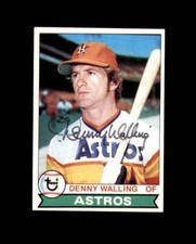 Denny Walling Signed Original 1979 Topps Houston Astros Autograph