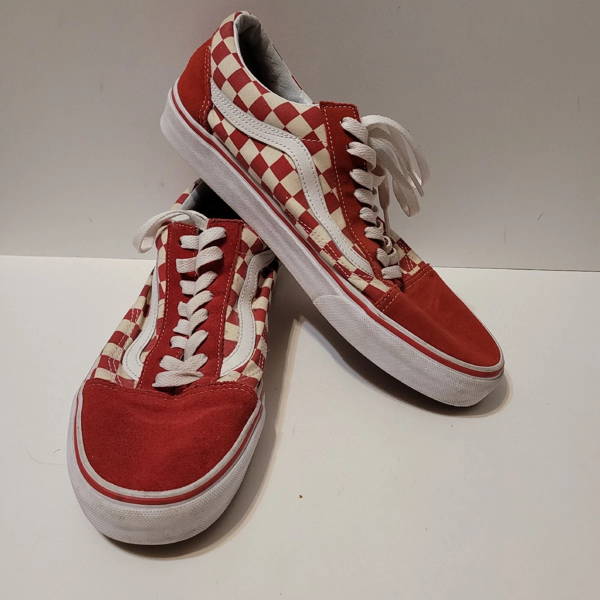 Vans old sales skool red checkerboard