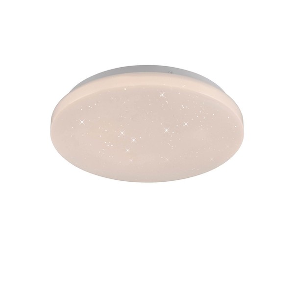 Led Deckenleuchte Sternenhimmel 3000 K Warmweiß D: 22 Cm Weiß Rund Deckenlampe-image