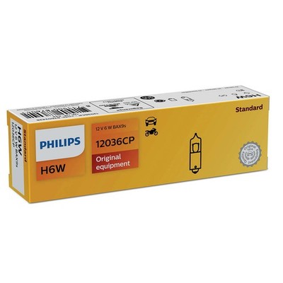   H6W 12V 6W BAX9s 1 St. Philips Vision | Longlife + Bright White  