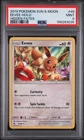 2019 POKEMON SUN & MOON HIDDEN FATES #48 EEVEE-HOLO PSA 9