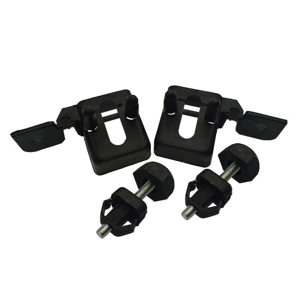4Pcs Hood Bumper Stopper & Lamp Mount Bracket Left & Right Fits Ford Fusion MKZ Foto 2 de 4