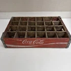Coca-Cola Vintage Wood Soda Crate Red, 18x12 Inches