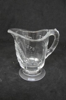 EAPG Gillinder Glass Co's Child's Liberty Bell Creamer