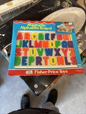 Brand New Rare Fisher Price Toys Magnetic Alphabet Board 1977 Read Desc. 
