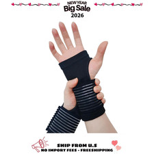 2 Pack Wrist Brace, Compression Wrist Support Splint for Women Men, Adjustable