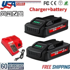 For Milwaukee for M18B5 3.5AH Extended Lithium 48-11-1880 or Charger /Battery