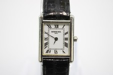 Raymond Weil Vintage Tank Style Steel Dress Watch Ref 5766 Quartz WORKING