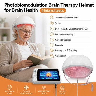 High Power 24W 810nm Helmet for Chronic Migraine Headache Pain Relief Daily