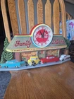 Vintage Coca-Cola Family Drive-In Diner Scene Wall Clock, Works!