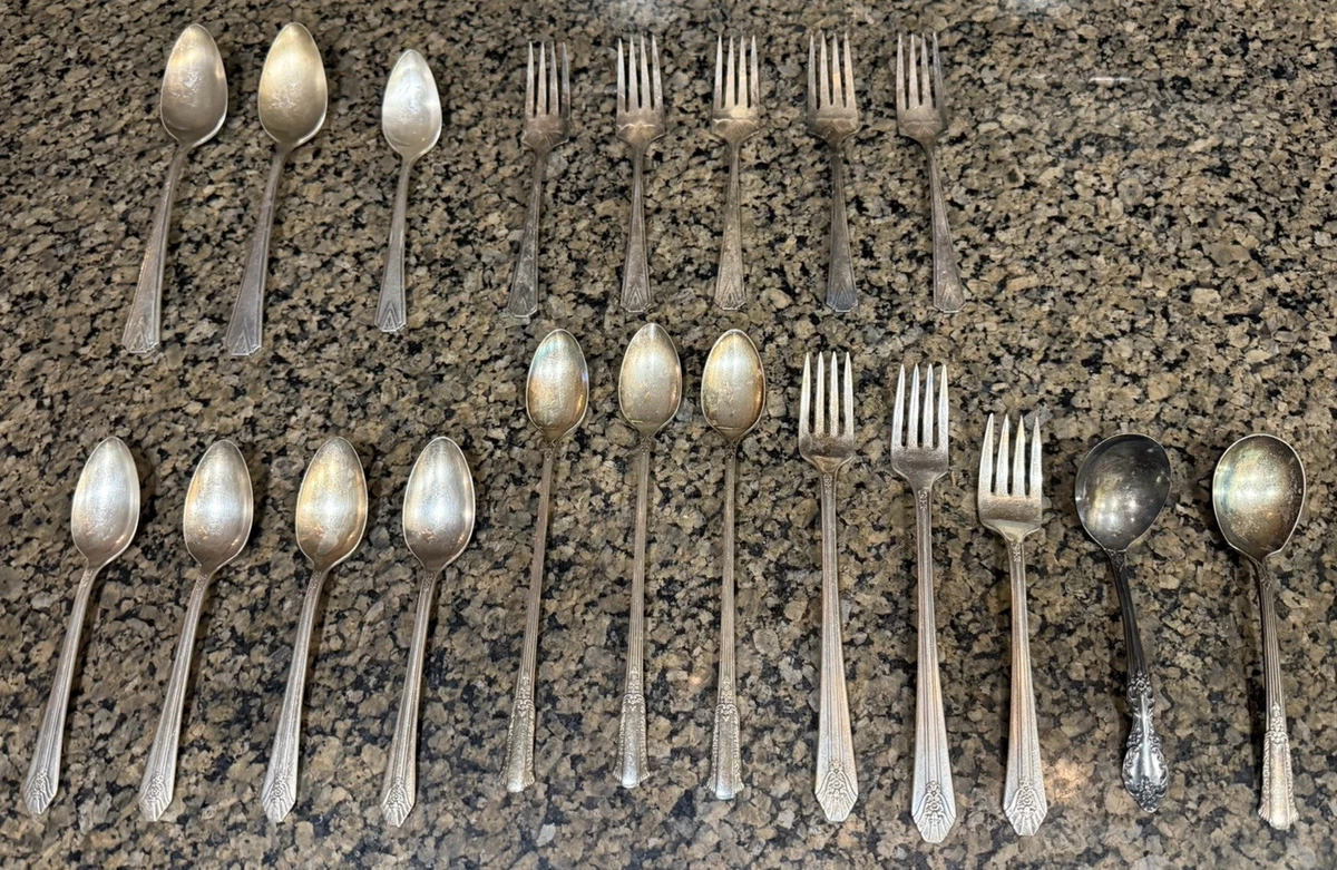 Wm. Rogers & Son Antique US Silver-Plated Flatware Sets for sale