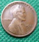 1923 s  Lincoln Wheat Cent   Coin  #F23 Semi Key Date Rare Date