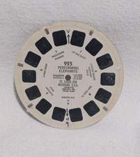 Sawyer's View-Master Reel 925: Performing Elephants, St. Louis Zoo Used 