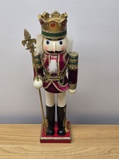 15  Tall Flashy Metallic Gold Glitter Nutcracker Christmas Decor