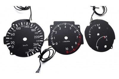 Toyota Supra MK4 design original PLASMA TACHO GLOW GAUGES TACHOSCHEIBEN DIALS gl