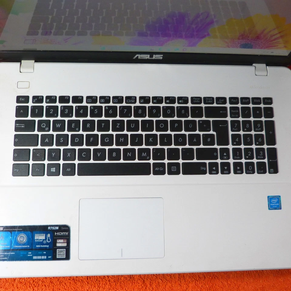 Asus R752 IceCool 17 Zoll HDPLUS l 1TB HDD Windows 11 l QUAD CORE HDMI DVDRW - Bild 3 von 4
