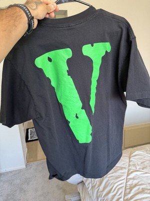 VLONE Limited Edition Friends Black Green Graphic Logo Men's T-Shirt Size L