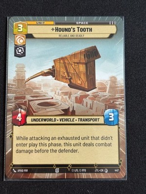 Hound's Tooth XJTL 447 Starter Jump to Lightspeed Star Wars Unlimited
