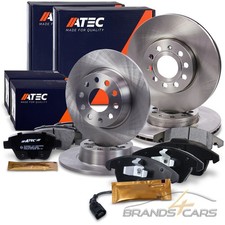 ATEC BREMSSCHEIBEN + BELÄGE VORNE + HINTEN FÜR VW BEETLE CADDY GOLF TOURAN
