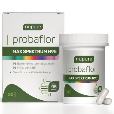 NUPURE probaflor Max Spektrum N95 - 30 magensaftresistente Kapseln PZN 19290271