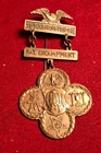 VERY RARE VERSION CIVIL WAR GAR 1902 WASHINGTON D.C. REUNION BADGE