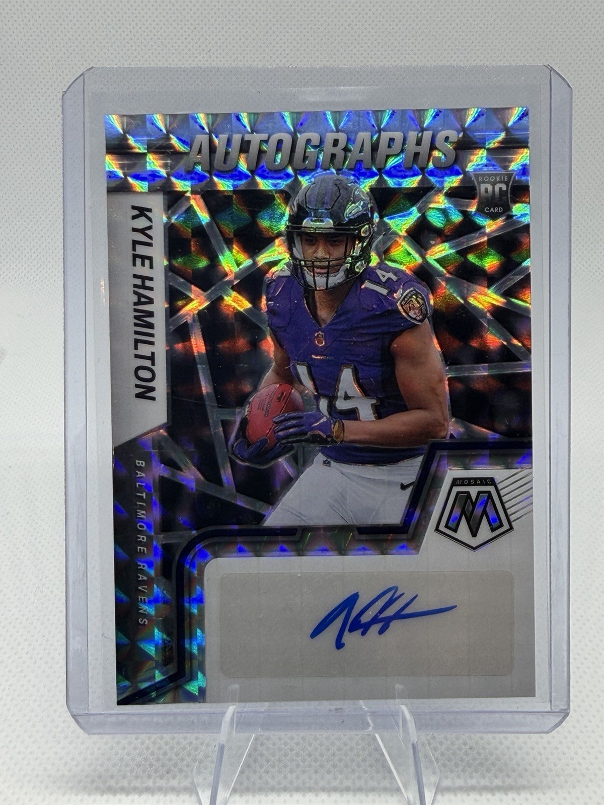 2022 Panini Mosaic - Rookie Autographs Mosaic Kyle Hamilton #RAM-KH (AU, RC)