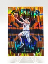 2023-24 Panini Select Austin Reaves #52 ORANGE FLASH Prizm Concourse LA Lakers