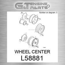 L58881 Wheel Center Fits John Deere (surplus Open Box)