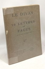 Le divan 50 lettres de Fagus avec un portrait par Frédéric Front | Etat correct