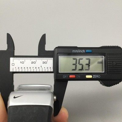 Nike Mens Watch 35mm Digital Gray Dial Black Rubber WC0038  display picture 3