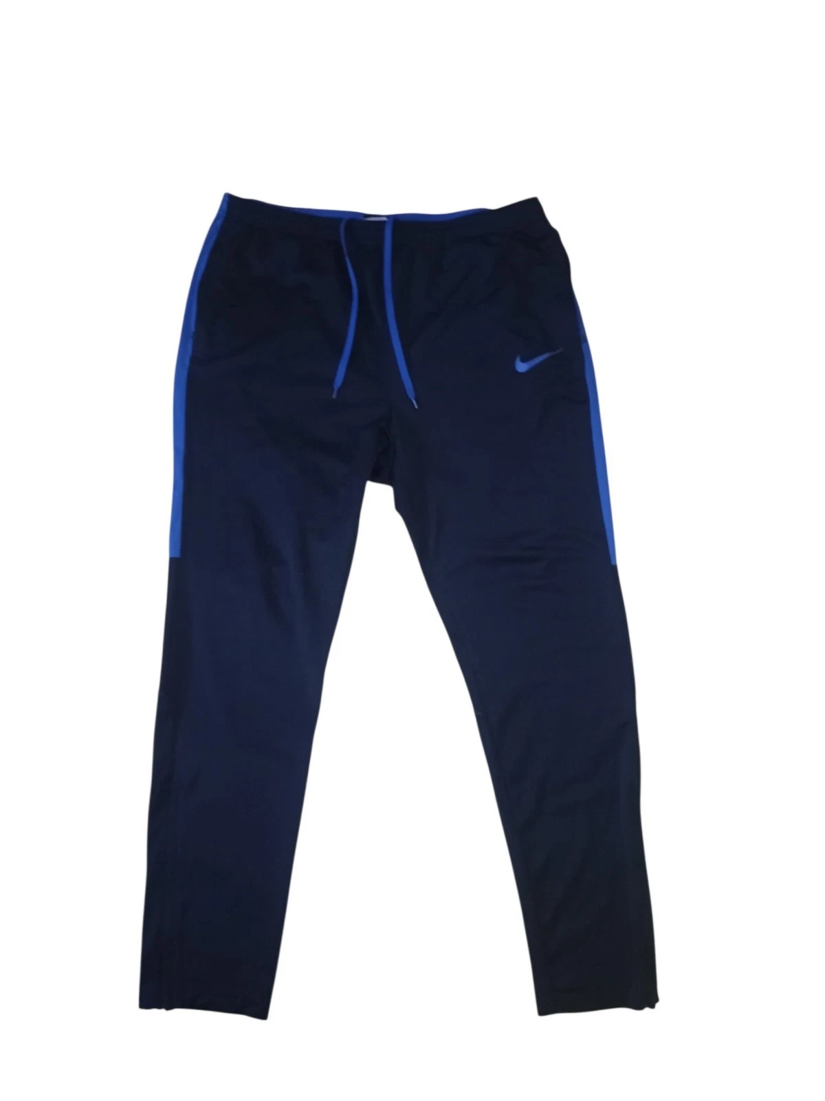 Nike Blue Track Soccer Pants Size XL Dri-fit Sport Pockets