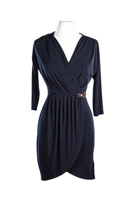 MICHAEL Michael Kors Women Dresses Wrap P Navy Polyester | eBay