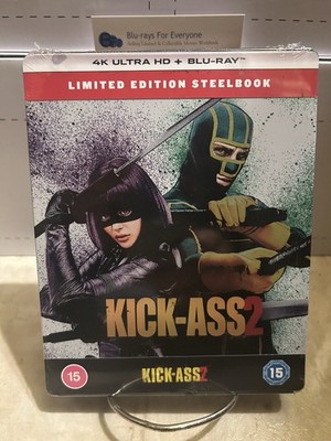 New & Sealed Kick-Ass 2 4K SteelBook UHD Blu-ray (UK)[2013] No Dent - ShpNextDay