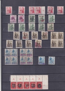 Netherlands Japanese occupation Nice unsorted lot of stamps see scan