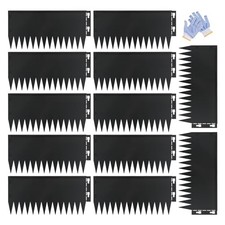 Metal Lanscape Edging 20 L 12 H Strips Steel Edging for 12 inch Black
