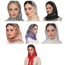 Lace Mantilla for Woman Mantilla Outdoor Church Prayer Scarf for Lady Wrap