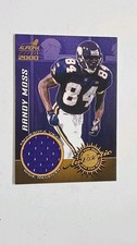 2000-PACIFIC AURORA-RANDY MOSS GAME WORN JERSEYS-VIKINGS
