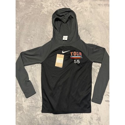 Nike Dri-FIT Soccer Hoodie Youth Small Black TOCA FC DH9281-011 Training Top