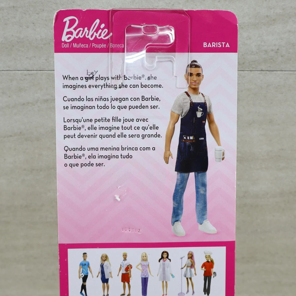Barbie Ken Barista Muñeca Usted Puede Ser Cualquier Cosa Cafetería Conjunto NUEVO FXP03 Foto 3 de 4