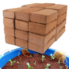CJGQ Coco Coir for Organic Coconut Coir- 24 Pack Coco Coir Brick- Coconut Soi...