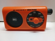 Vtg Bicycle AM Radio Road Patrol For Parts Or Repair. powers on.