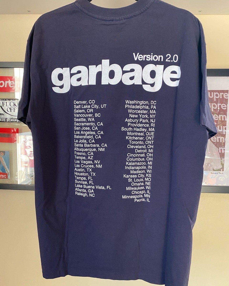 Vintage 90s Garbage Version 2.0 Tour Merch Graphic T-Shirt | eBay